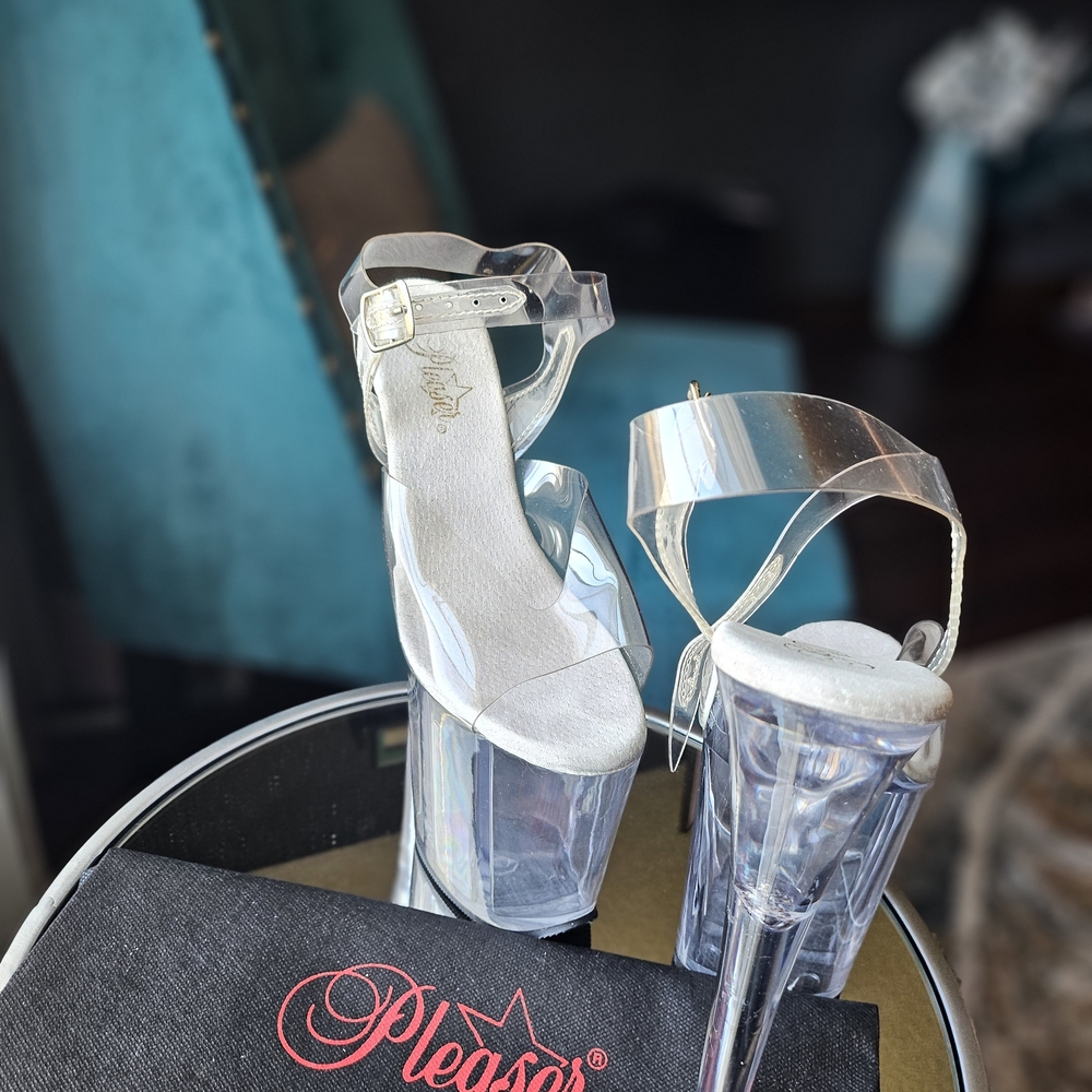 Pleaser Clear Platform Heels - image 2